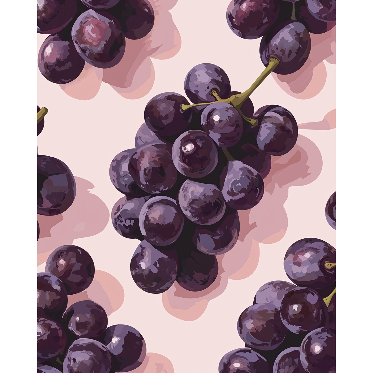Raisins pastel doux