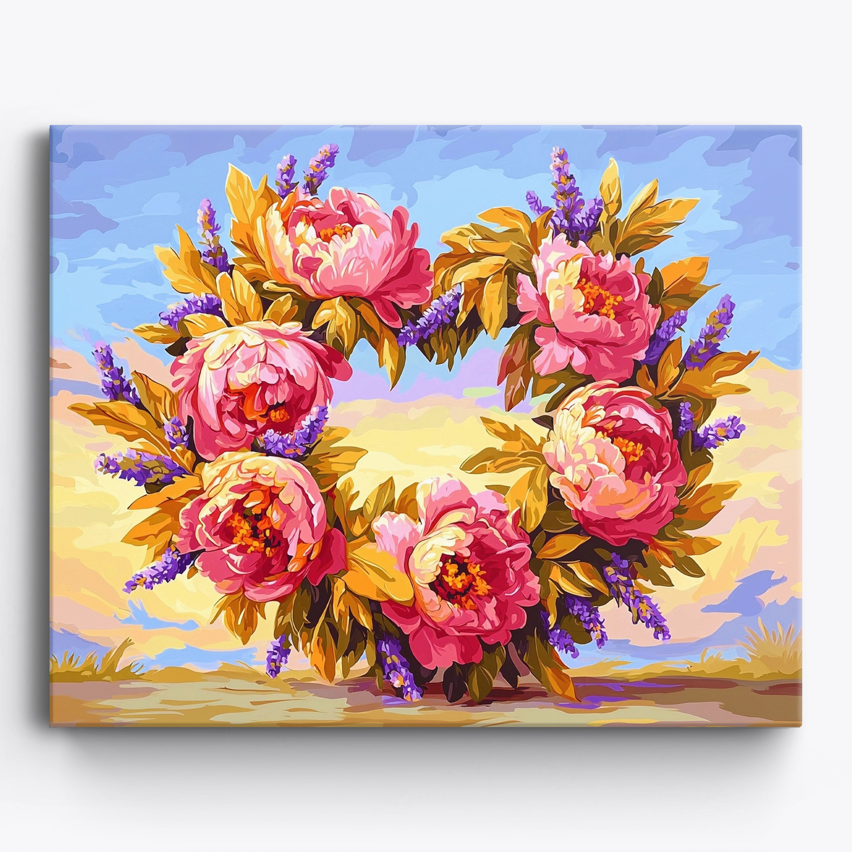 Golden Lavender Serenity No Frame / Regular (15.75"x19.7"/40x50cm)