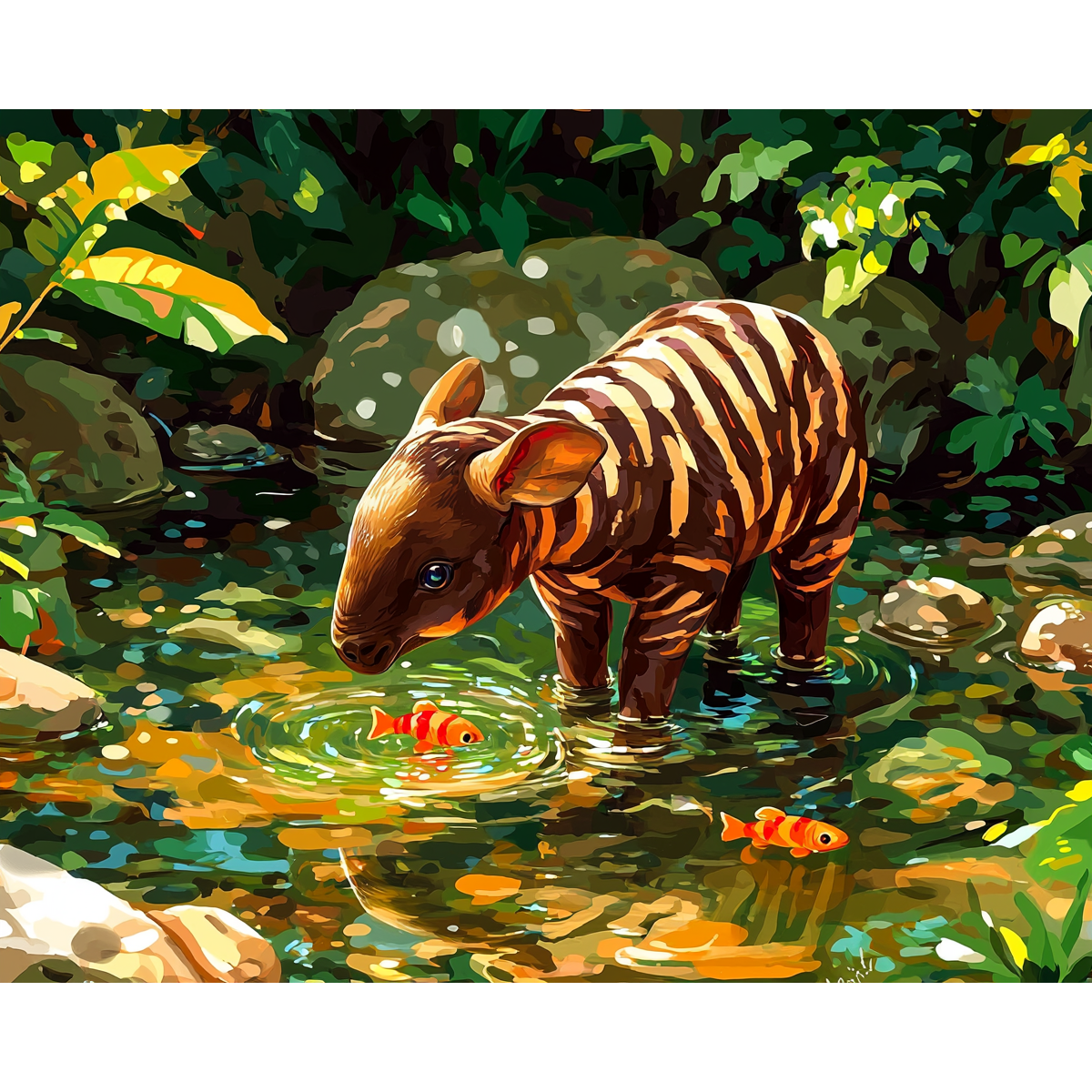 Explorateur de cours d'eau prudent