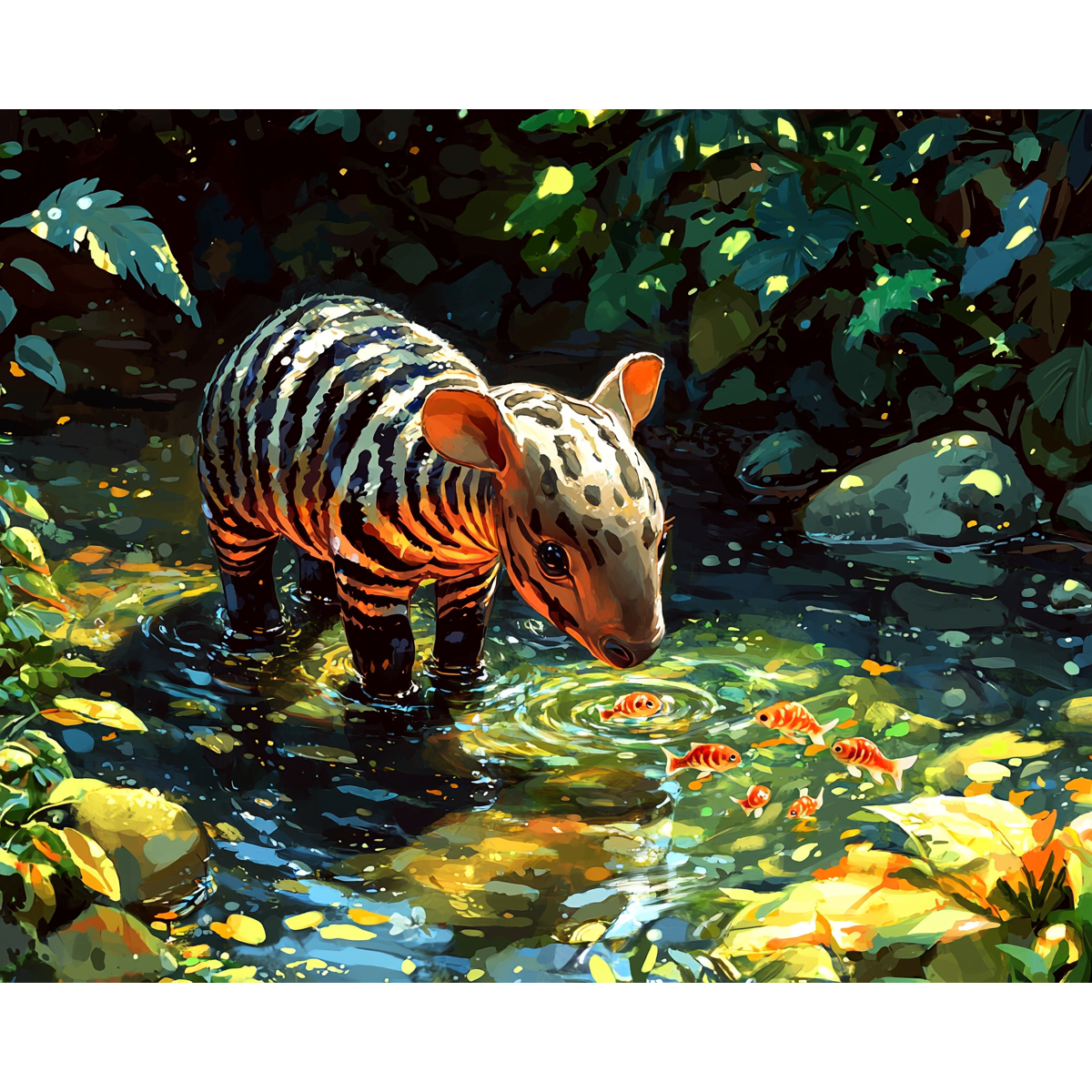 Tapir curieux