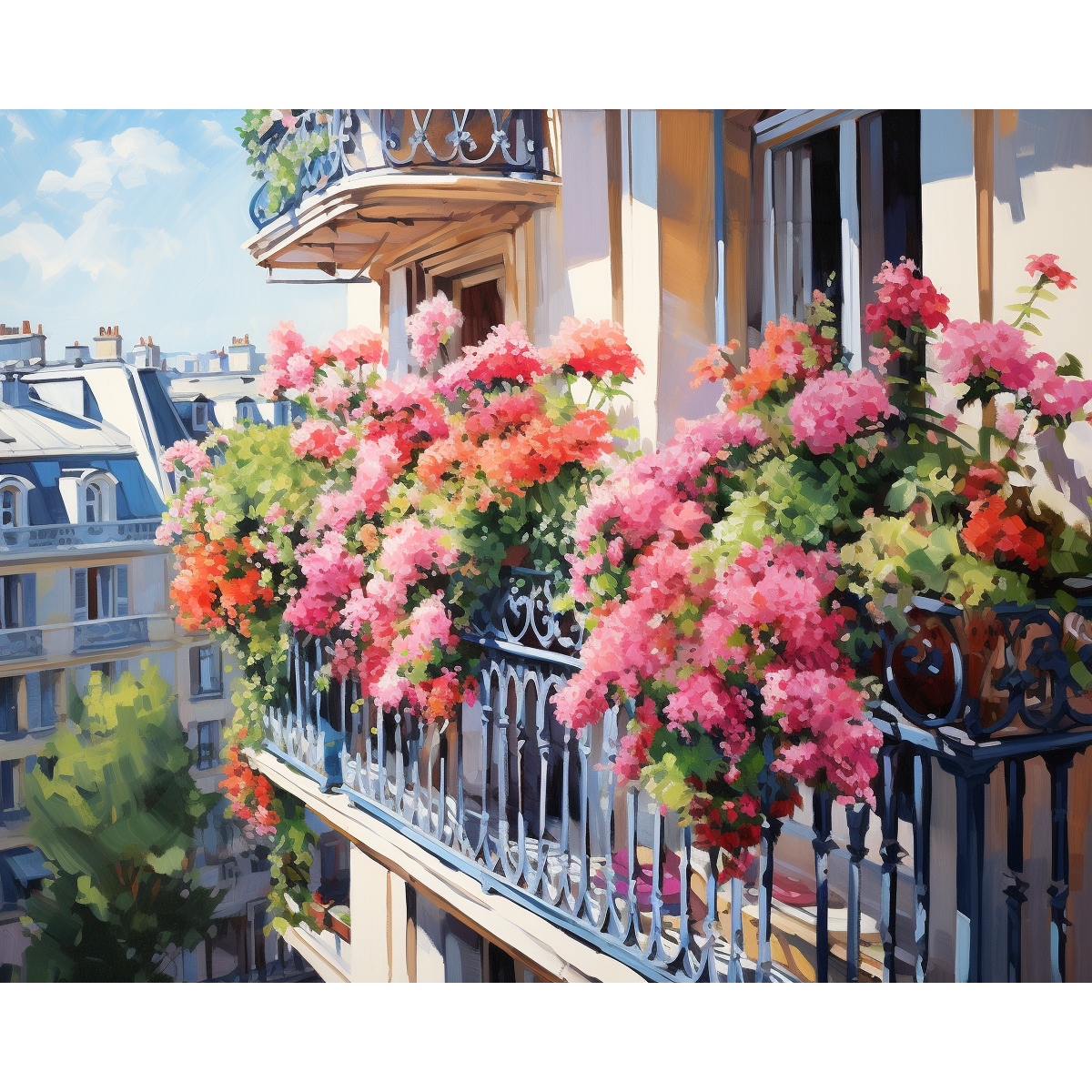 Balcon fleuri