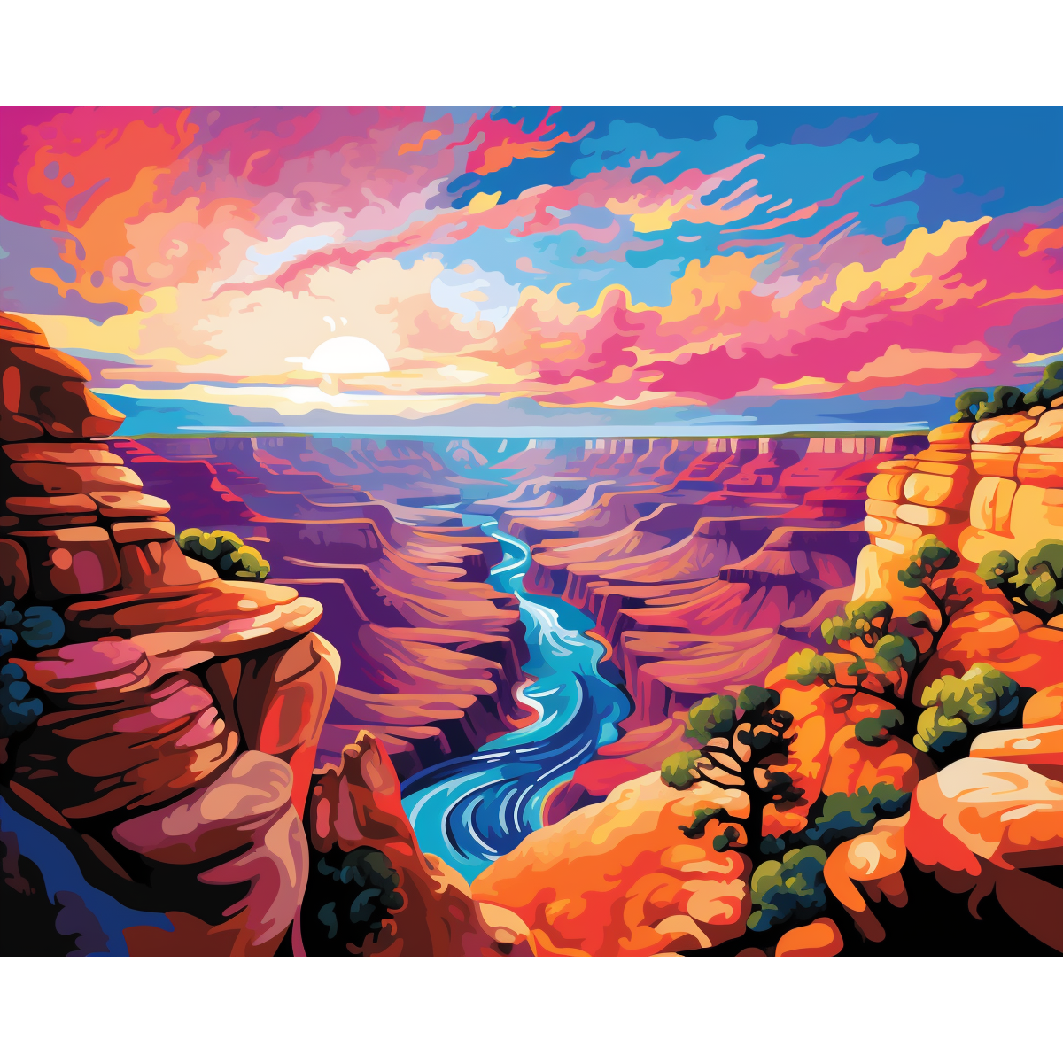 Mosaïque du canyon