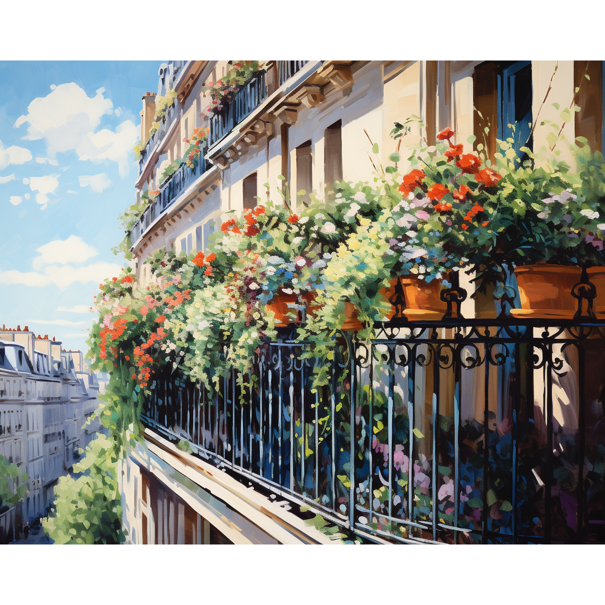 Fleurs en cascade