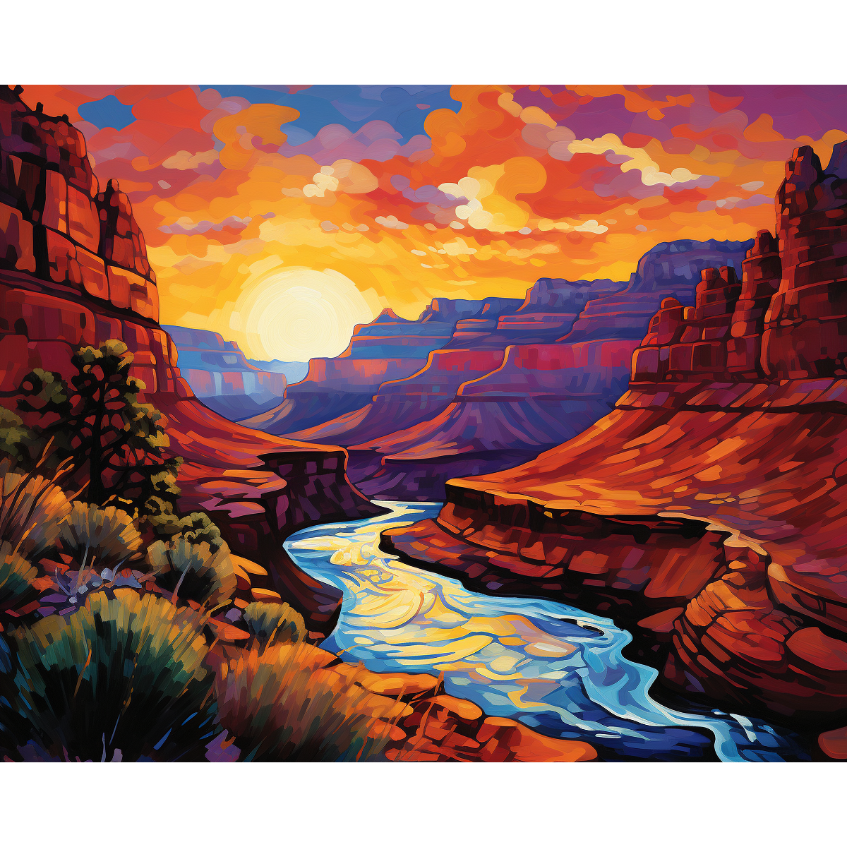 Les teintes du canyon du matin