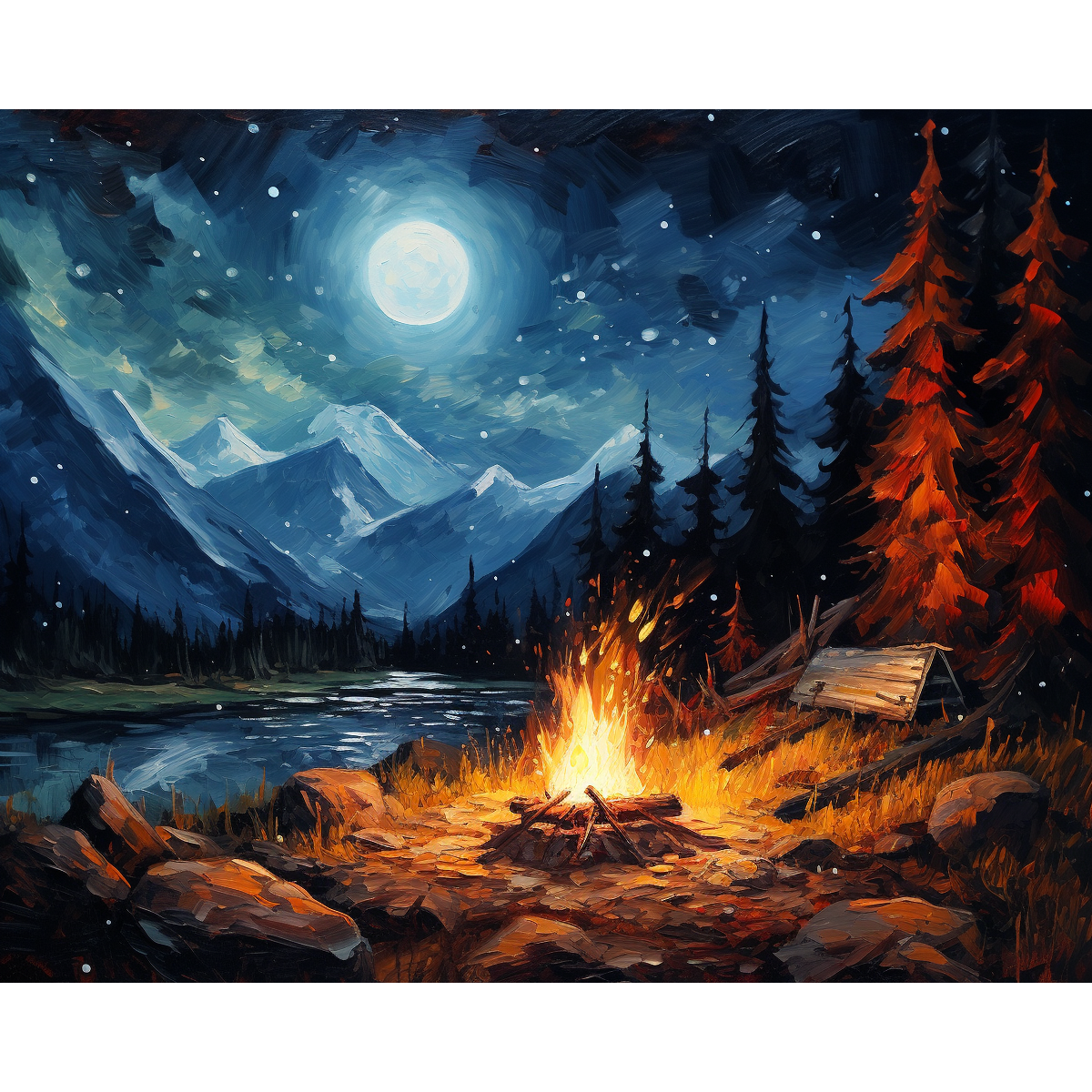 Feu de la nuit étoilée