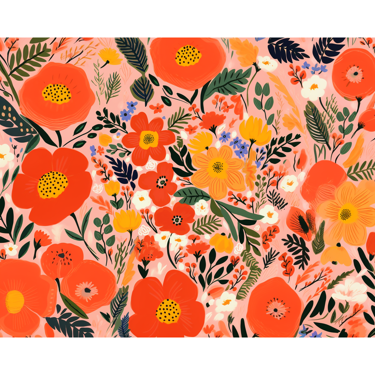 Fantaisie de fleurs sauvages